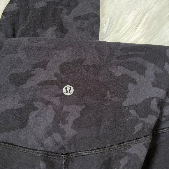 Lululemon Align Pant *Full Length 28" Incognito Camo Multi Grey Women's 8 - Picture 4 of 9